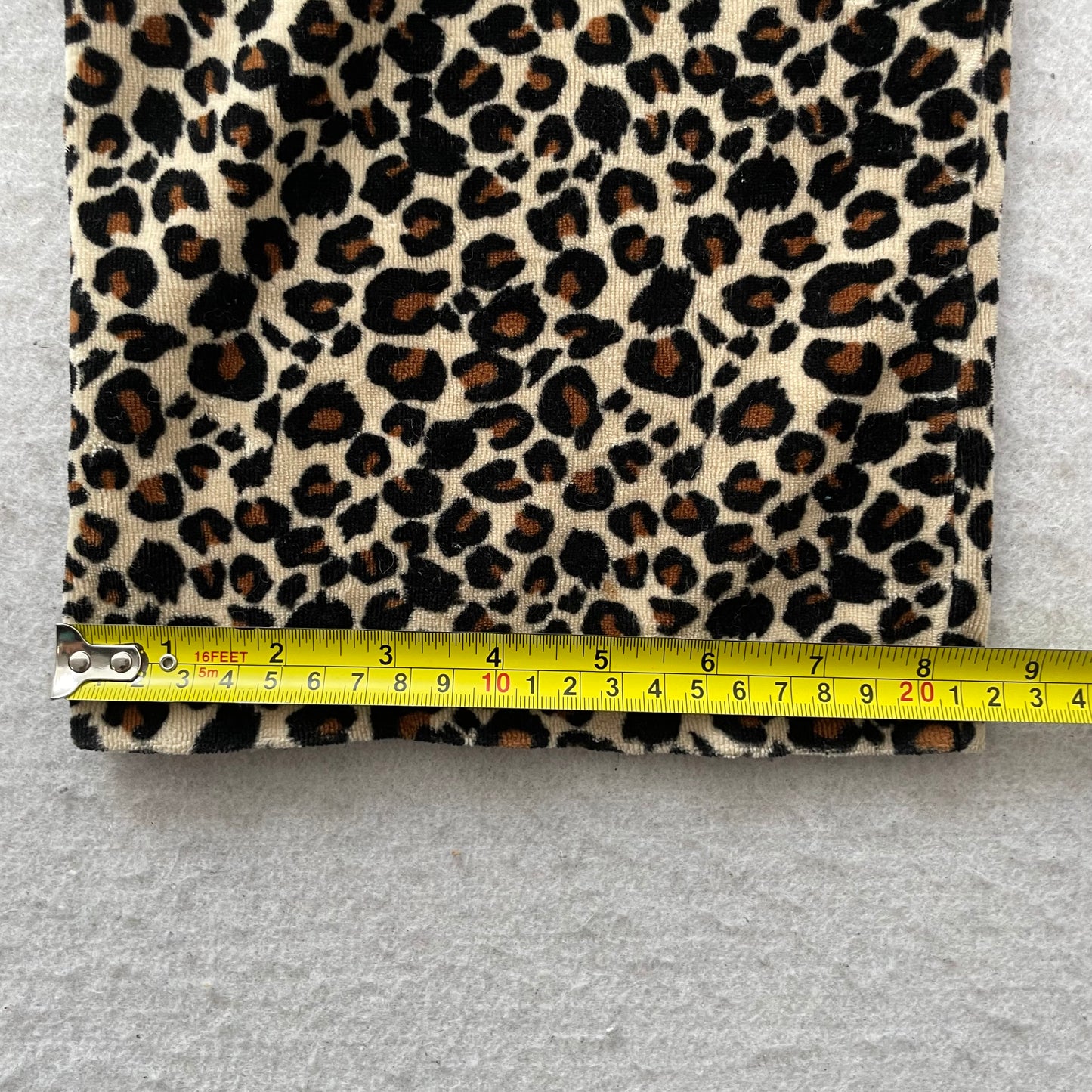 Juicy Couture Women's Leopard Print Velour Flared Track Pant Drawstring Size S