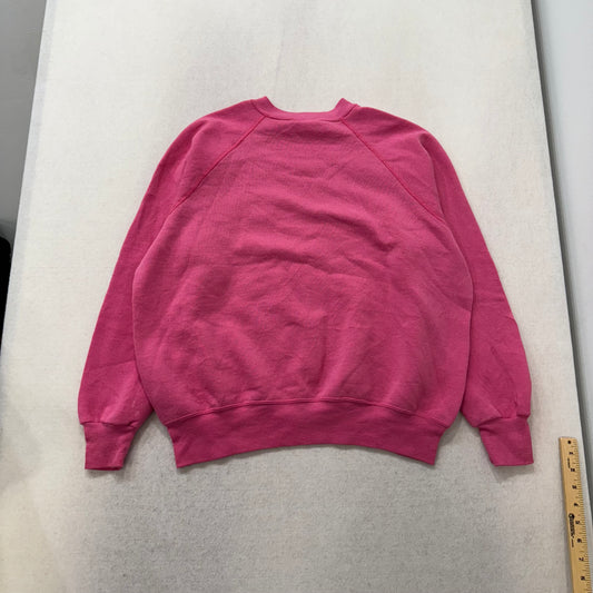 Vintage Bassett-Walker Pink Raglan Crewneck Sweatshirt Size XL