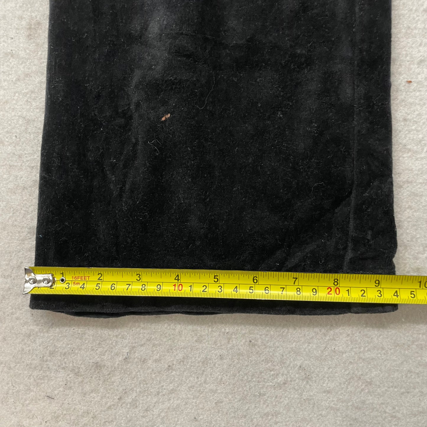 Vintage Juicy Couture Women's Black Velour Flared Leg Track Pant Logo Y2K Size S