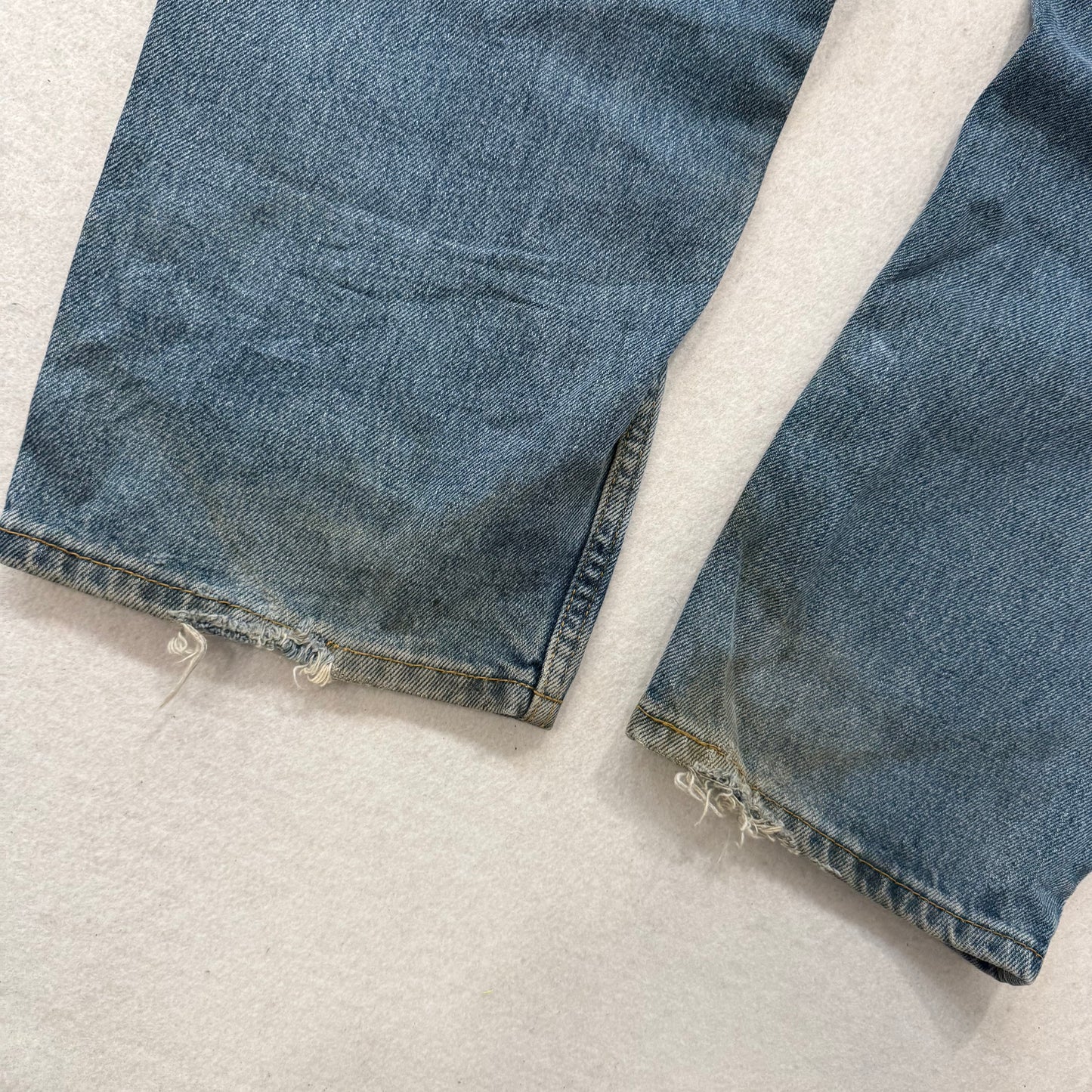 Levi’s 550 Relaxed Fit Blue Denim Jeans Mid Rise Made in Mexico Size 36