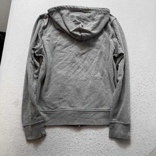 Aeropostale Mens Gray Fleece Full Zip Hoodie Pockets Embroidered Logo Y2k Size L