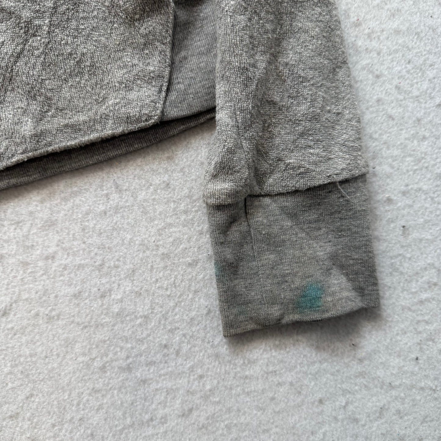 Bebe Sport Women's Gray Terry Cloth Full Zip Hoodie Casual Wear Pockets Size M