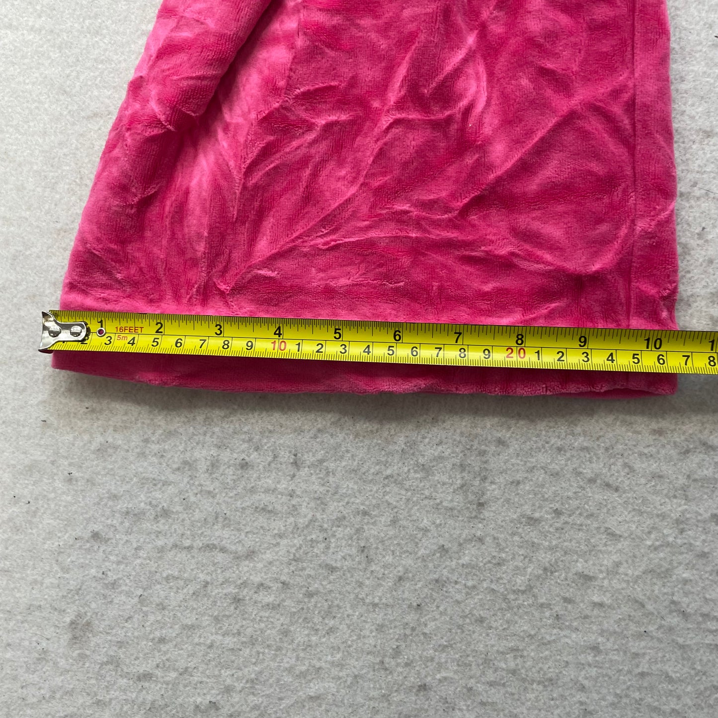 Juicy Couture Women's Hot Pink Velour Flared Leg Track Pant Sequins Logo Size XL