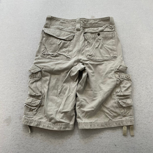 Lee Dungarees Boys Gray Loose Cargo Shorts Utility Outdoor Hiking Casual Size 12