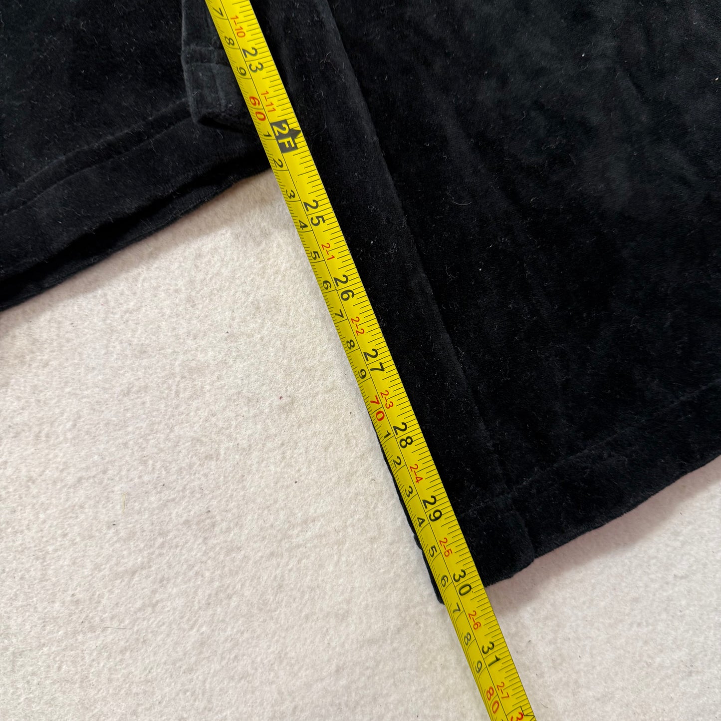 Juicy Couture Womens Black Velour Flared Track Pants Loungewear Low Rise Size XL