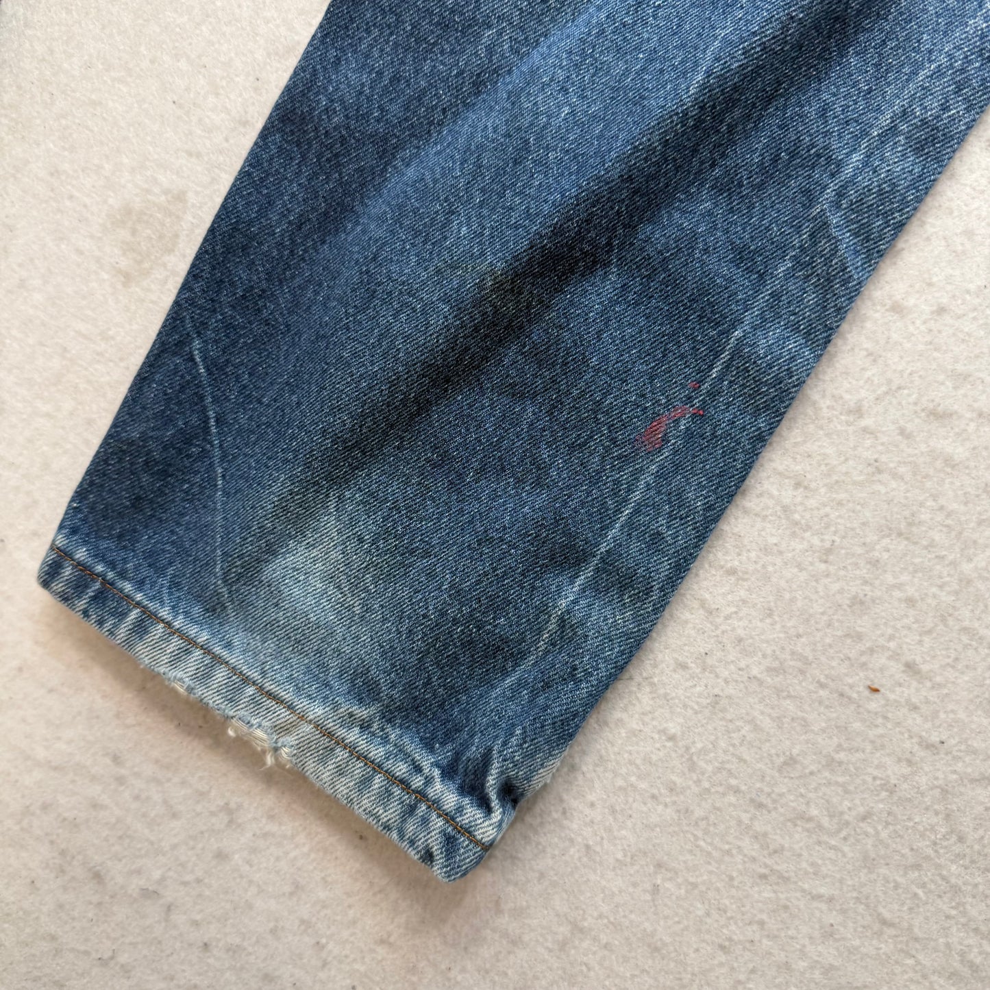 Wrangler Rustler Men's Blue Denim Straight Leg Jeans Workwear Zip-Fly Size 30x30