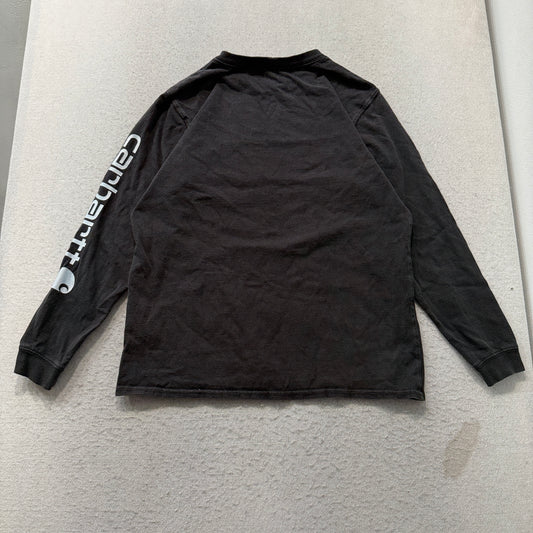 Carhartt Men's Black Loose Fit Sweatshirt Pullover Long Sleeve Classic Size M