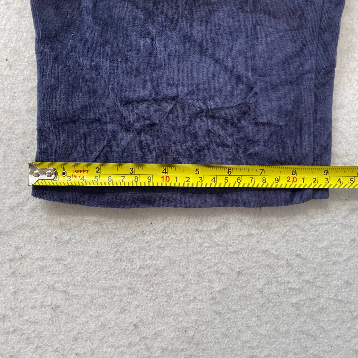 Vintage Juicy Couture Women Navy Velour Flared Leg Track Pants Loungewear Size L