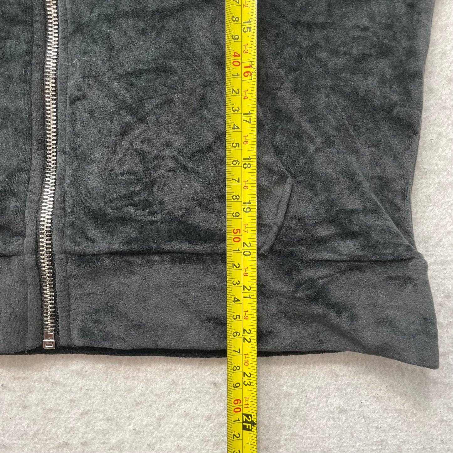 Victoria's Secret PINK Women's Black Velour Zip-Up Hoodie Loungewear Y2k Size S