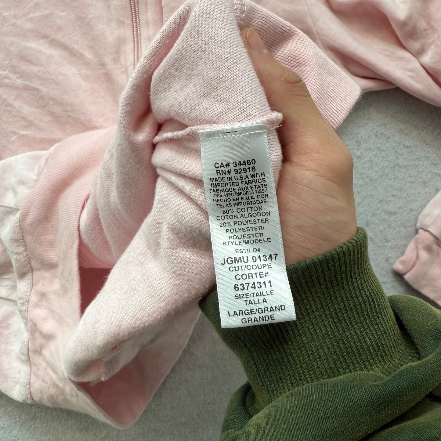 Vintage Juicy Couture Women Baby Pink Velour Zip-Up Hoodie Loungewear Y2k Size L