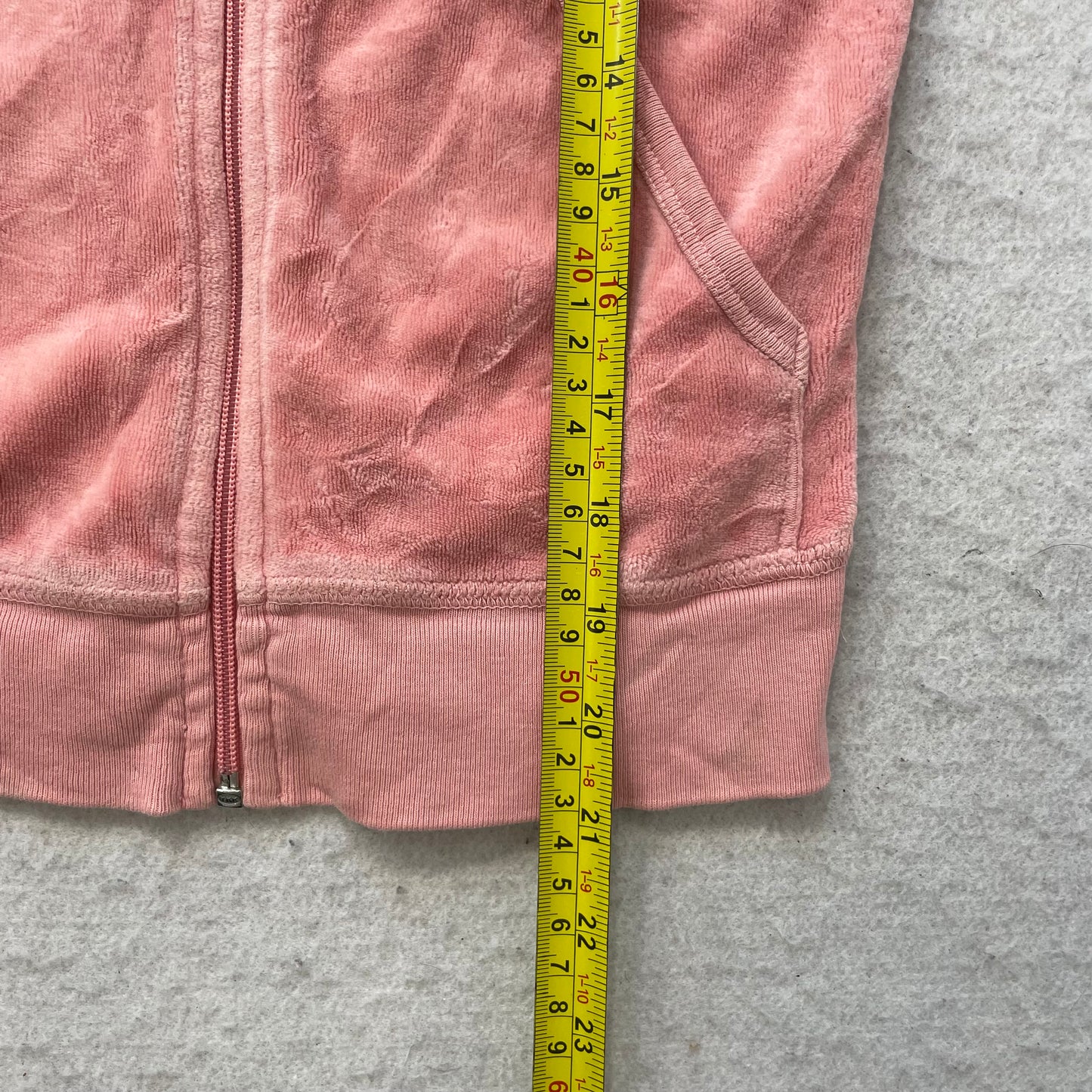 Juicy Couture Scottie Dogs Women's Pink Velour Zip-Up Hoodie Loungewear Size P