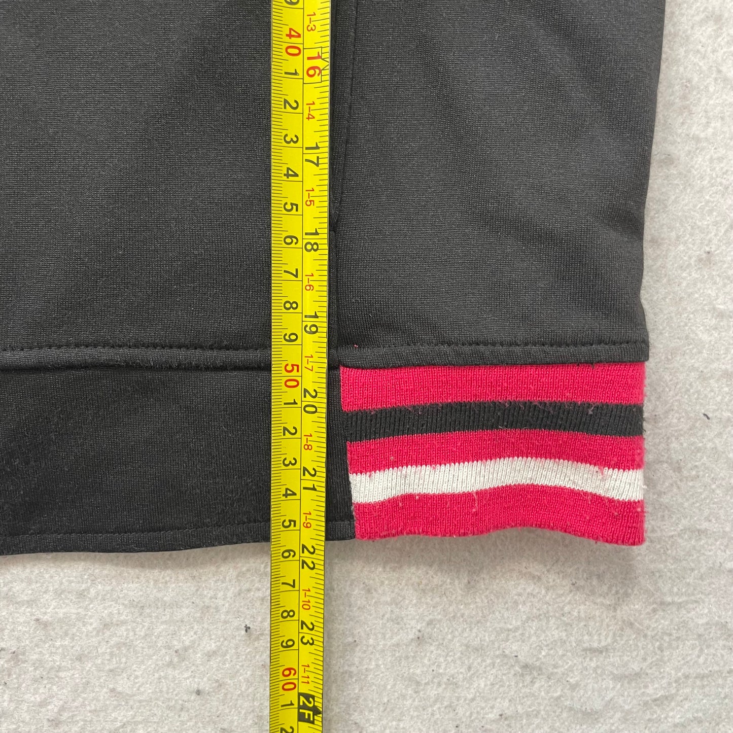 Vintage Apollo Active Womens Black Pink Zip-Up Track Jacket Mock Neck Y2K Size L
