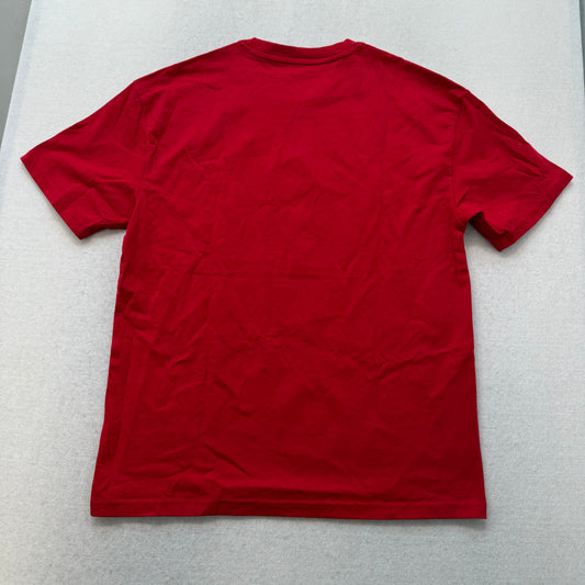ED HARDY EMBROIDERED LOGO RED TEE
