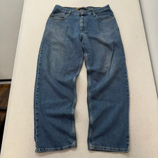 Silver Jeans Baggy Relaxed Fit Mid Rise Blue Denim Jeans Size L W36