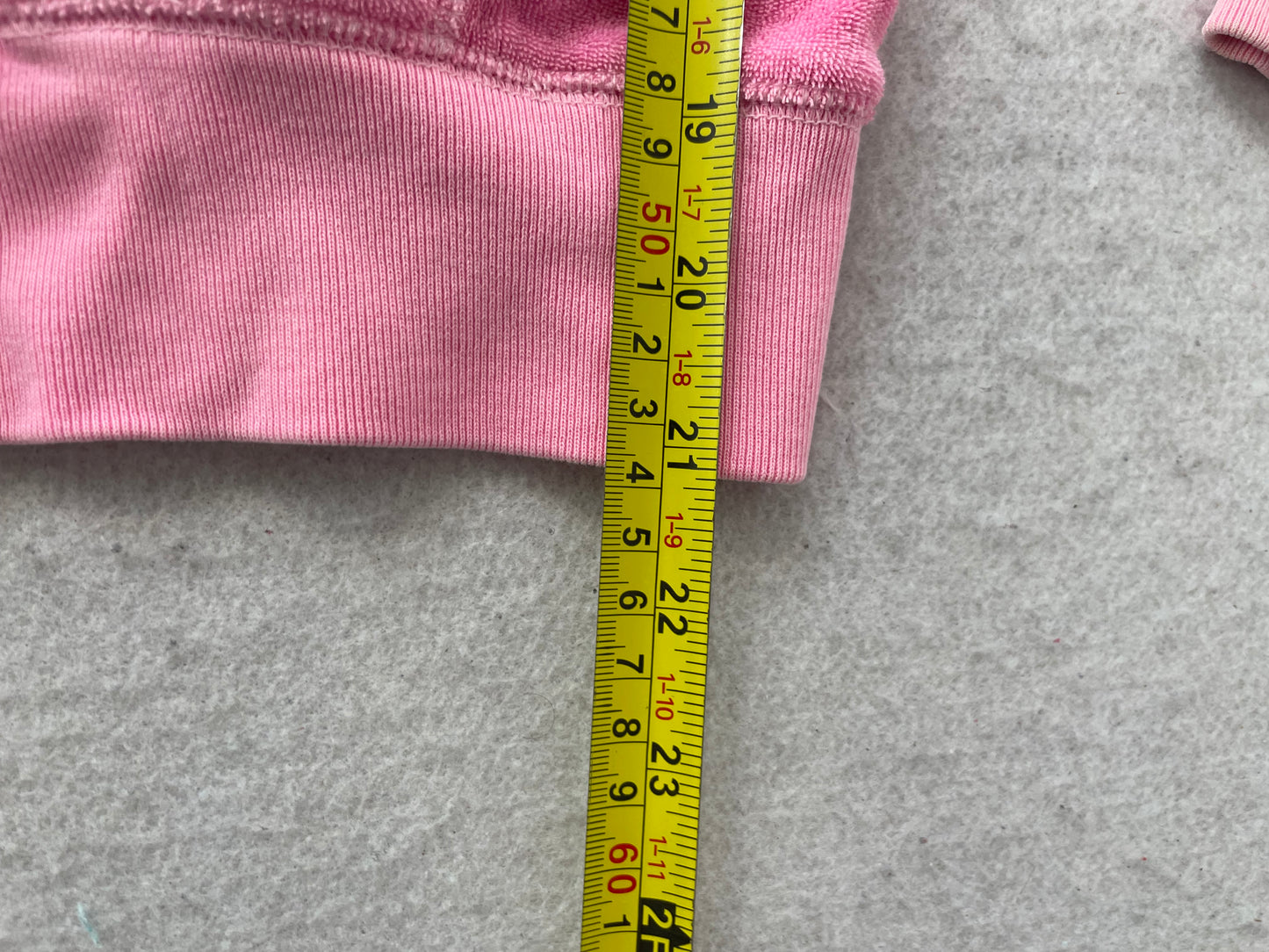 Victoria's Secret PINK Women's Pink Velour Zip Up Hoodie Dog Logo Preppy Size S