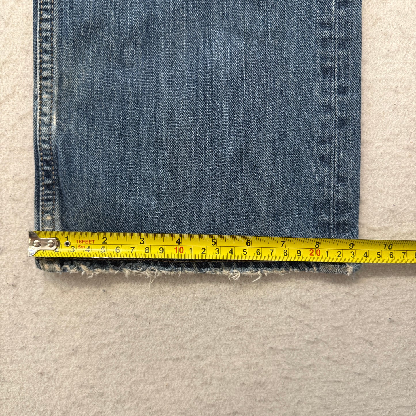 Hollister California Men's Blue Denim Bootcut Jeans Pockets Classic Size 34x34