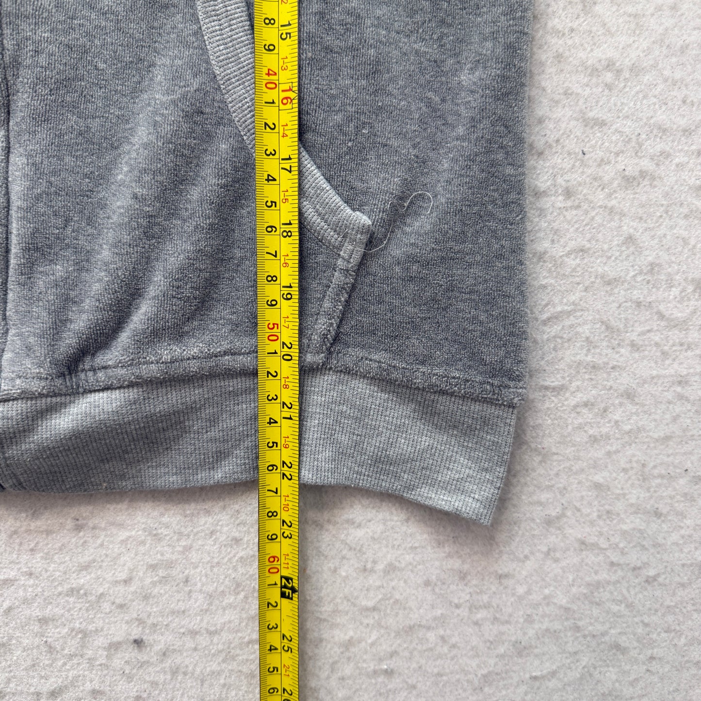 Juicy Couture Women's Grey Velour Zip-Up Hoodie Drawstring Pockets Y2K Size M