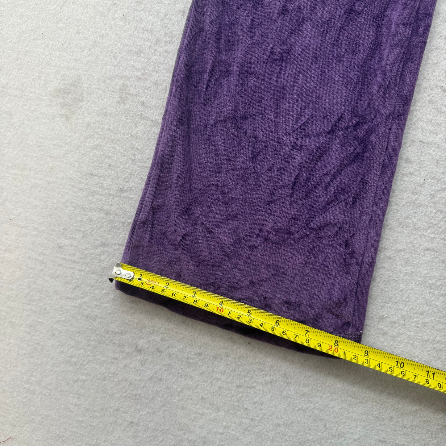 Juicy Couture Women's Purple Velour Flared Track Pant Pockets Preppy Y2K Size M