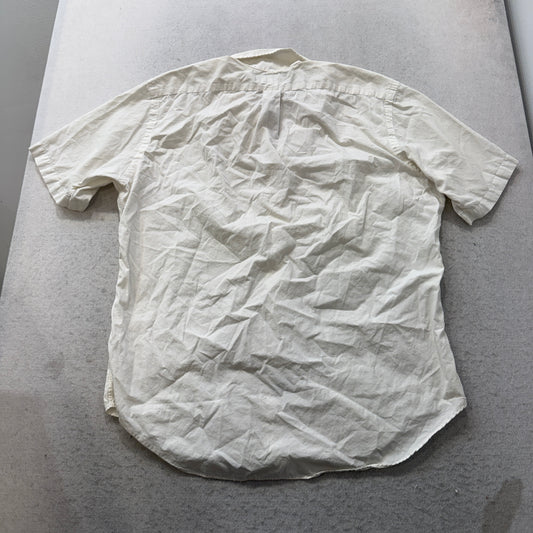 Polo Ralph Lauren Men's White Button-Up Shirt Short Sleeve Classic Fit Size L