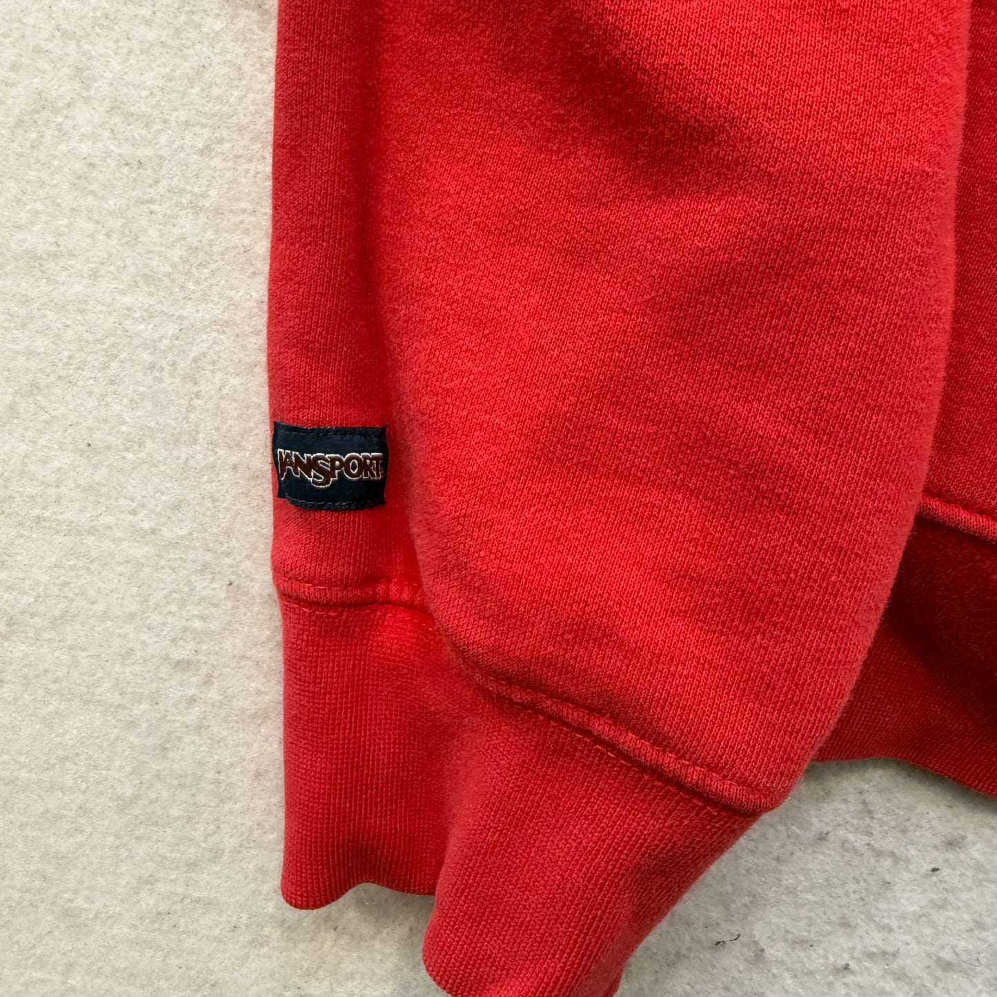 JanSport Men's Crimson Cotton Blend Collegiate Sweatshirt Crewneck Logo Size S