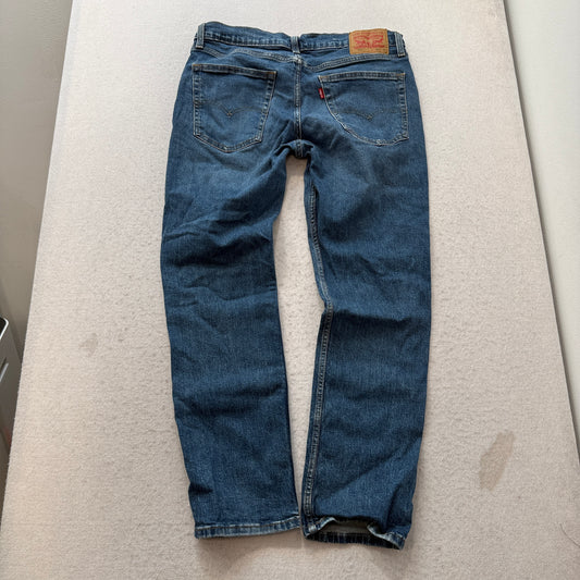 Levi's 511 Mens Blue Straight-Fit Denim Jeans 5-Pocket Classic Logo Size W36xL30