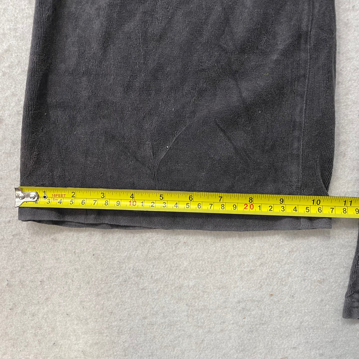 Juicy Couture Women's Charcoal Grey Velour Flared Track Pants Drawstring Size M