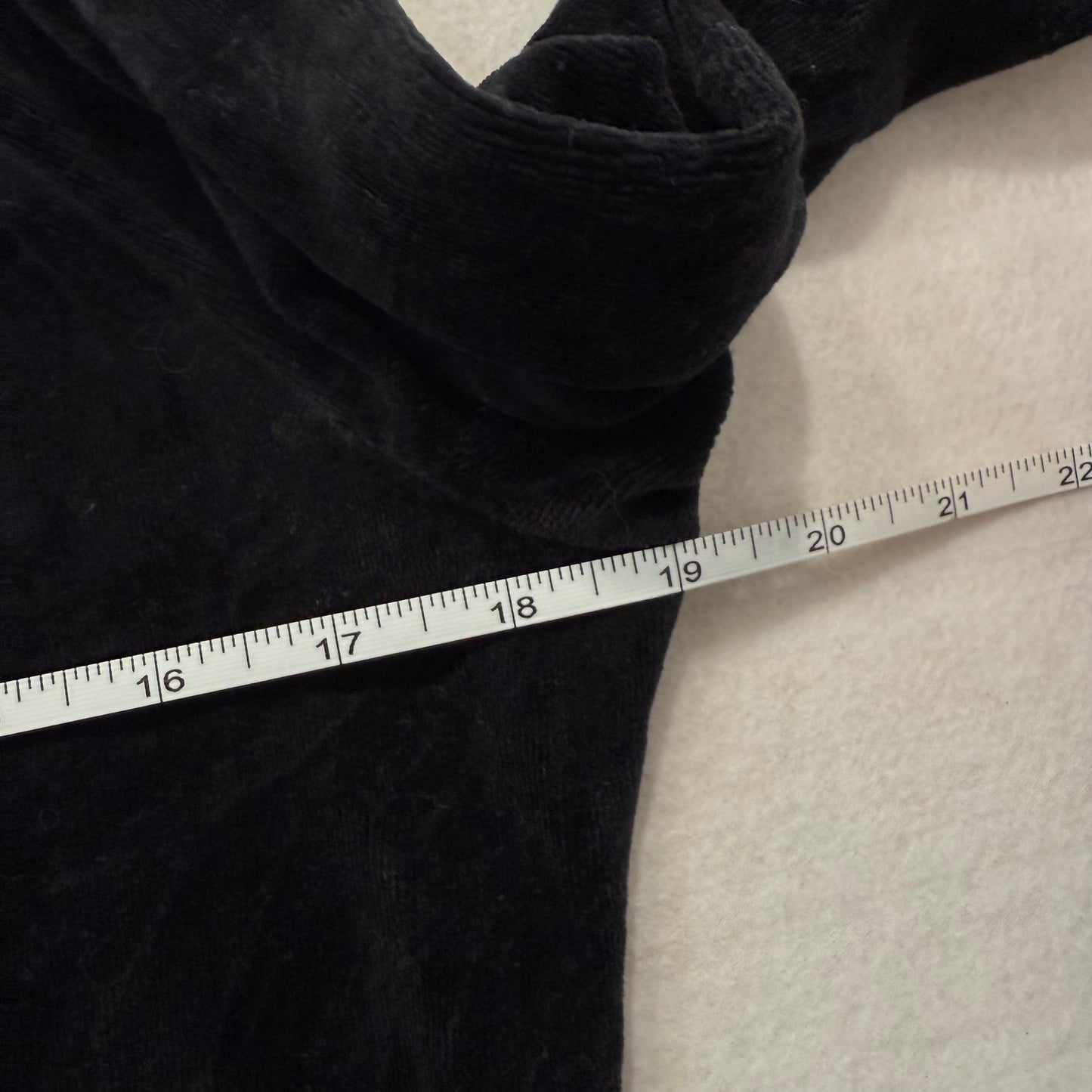 Bebe rhinestone black velour zip hoodie jacket size L