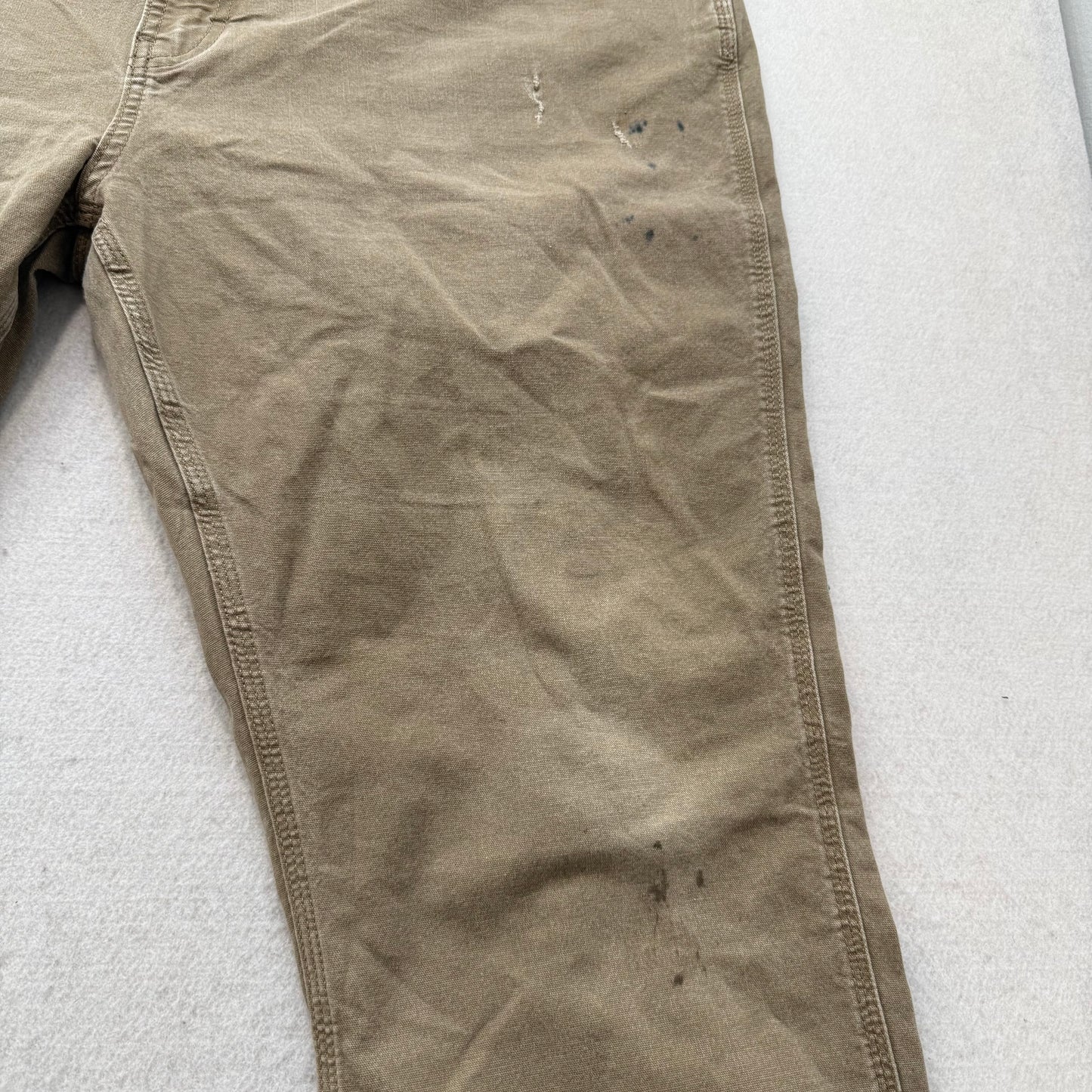Ariat Rebar M4 Men's Khaki Canvas Straight Leg Work Pant Relaxed Fit Size 42x30