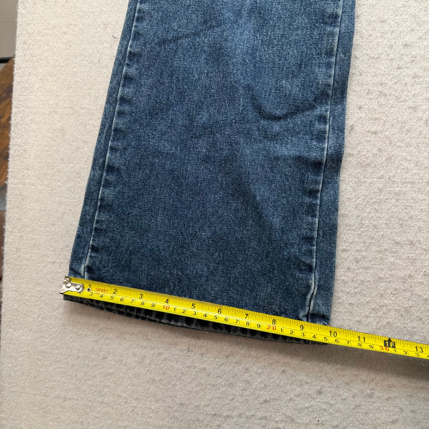 Vintage Bongo Women's Blue Flared Denim Jeans Button Fly Y2K Classic Size 31x31