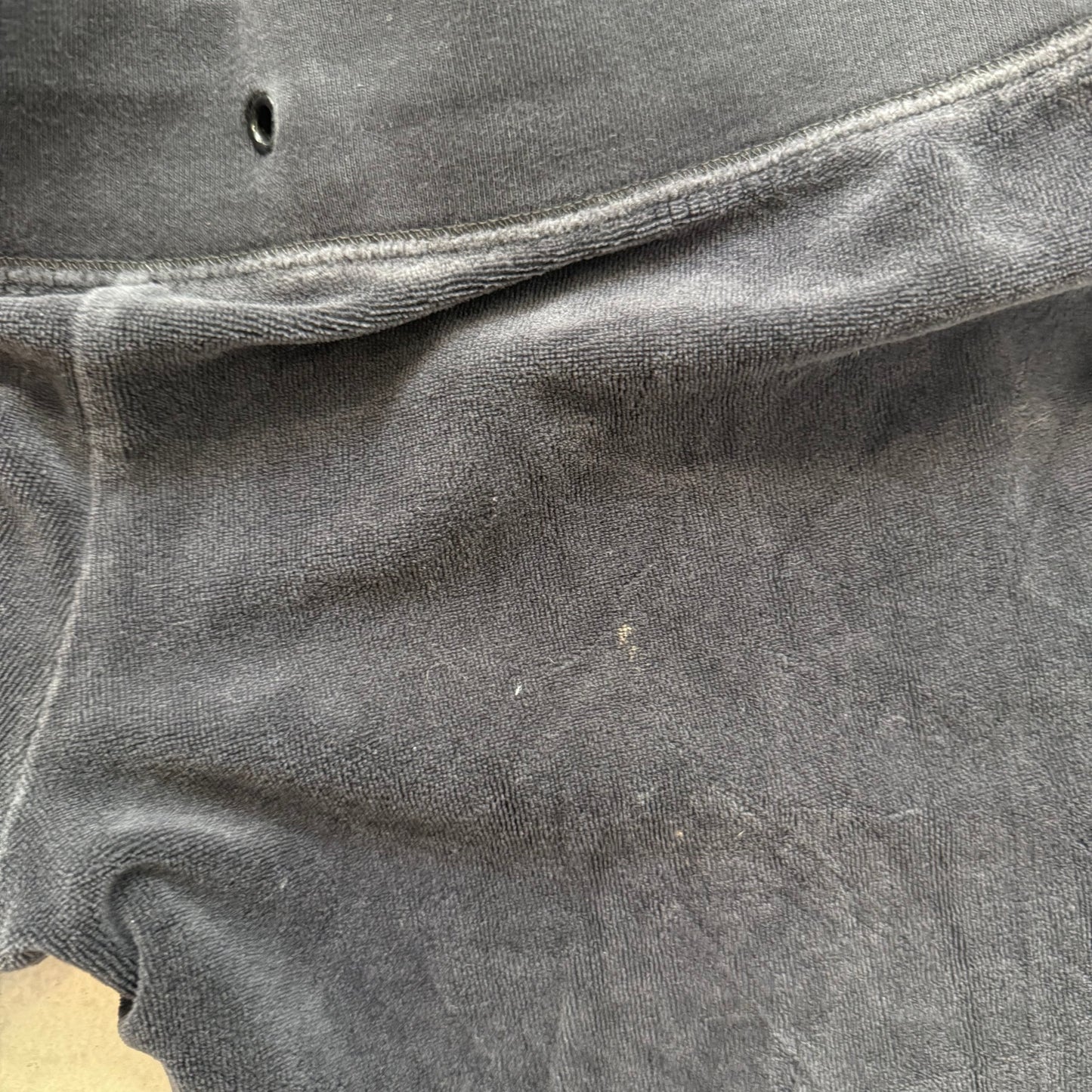 Vintage Juicy Couture Womens Charcoal Velour Flared Track Pant Drawstring Size L