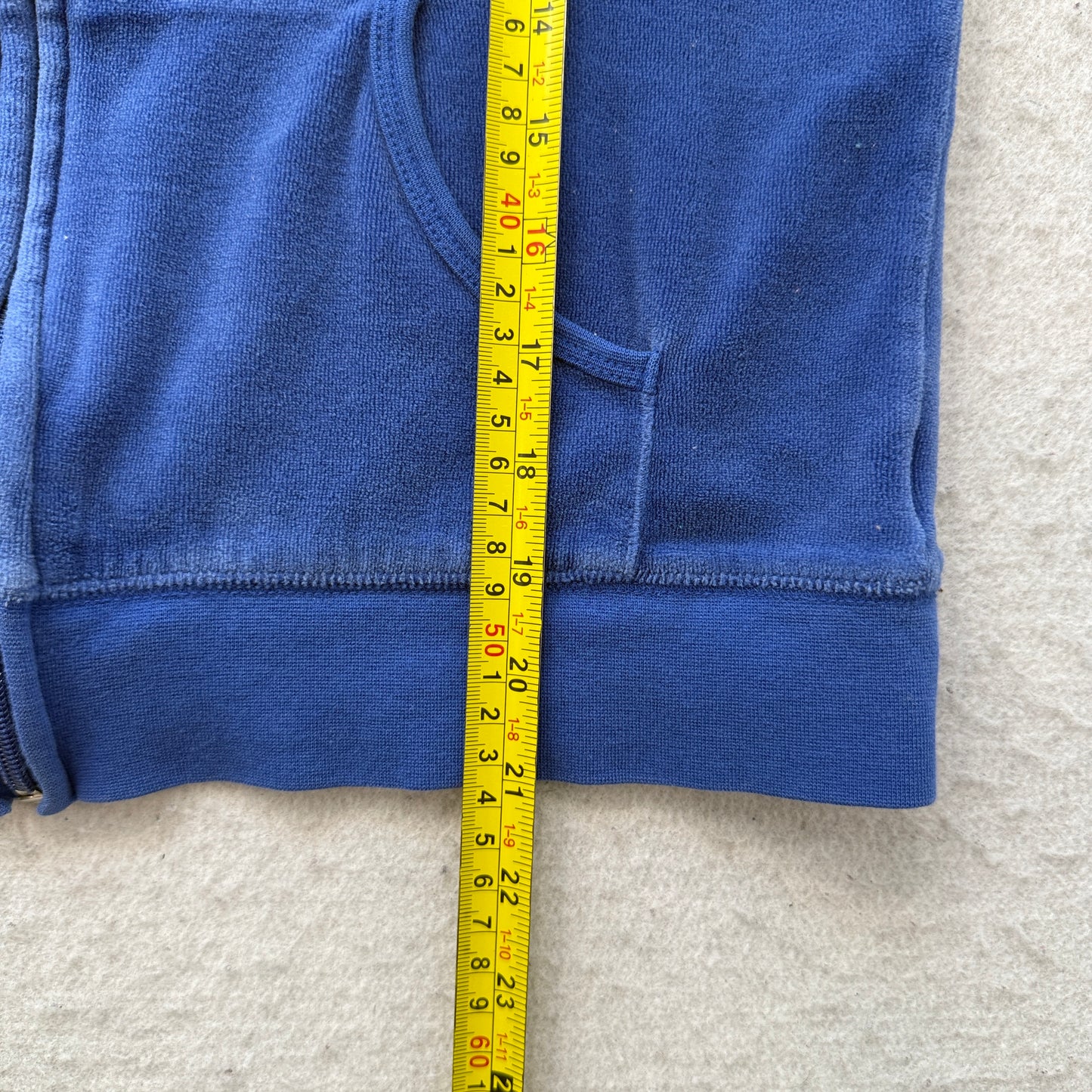 Vintage Juicy Couture Scottie Dogs Women's Blue Velour Zip-Up Hoodie Logo Size L