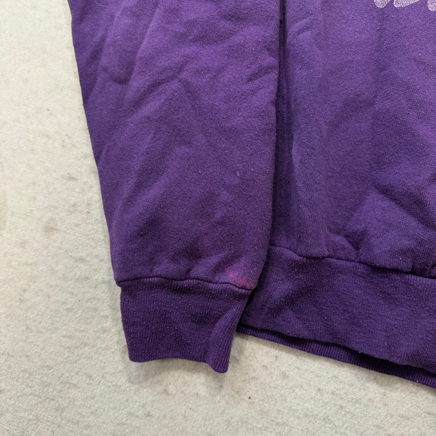 Vtg Lee Sunriver Men Purple Midweight Cotton Blend Sweatshirt Made in USA Size L