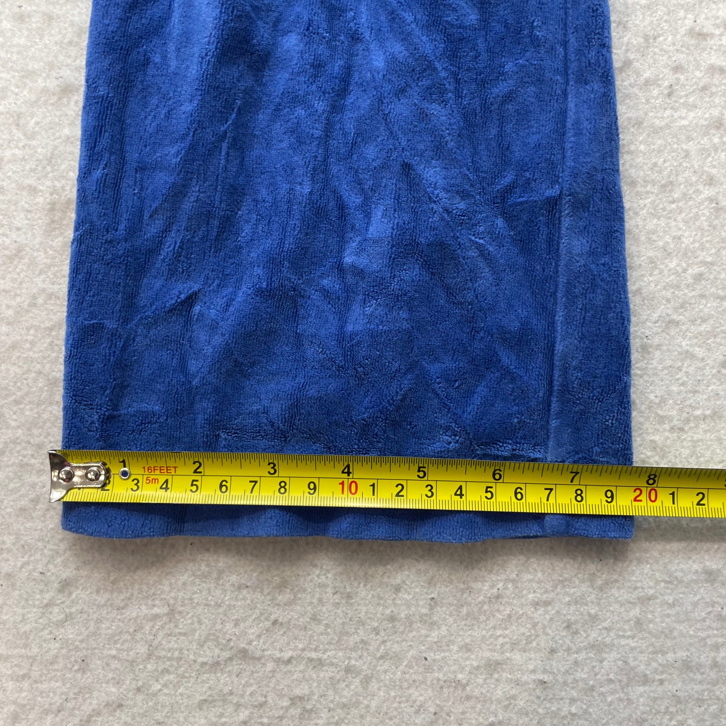 Juicy Couture Kid's Cobalt Blue Velour Flare Track Pant Rhinestones Logo Size XL