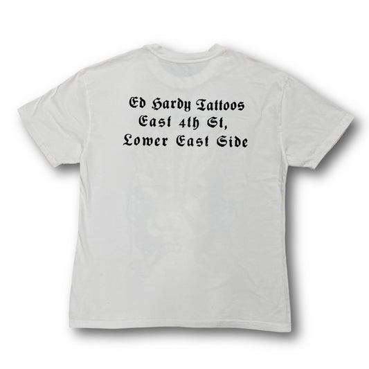 ED HARDY “Eagle Snake” WHITE OVERSIZED T SHIRT - Clean Curriculums