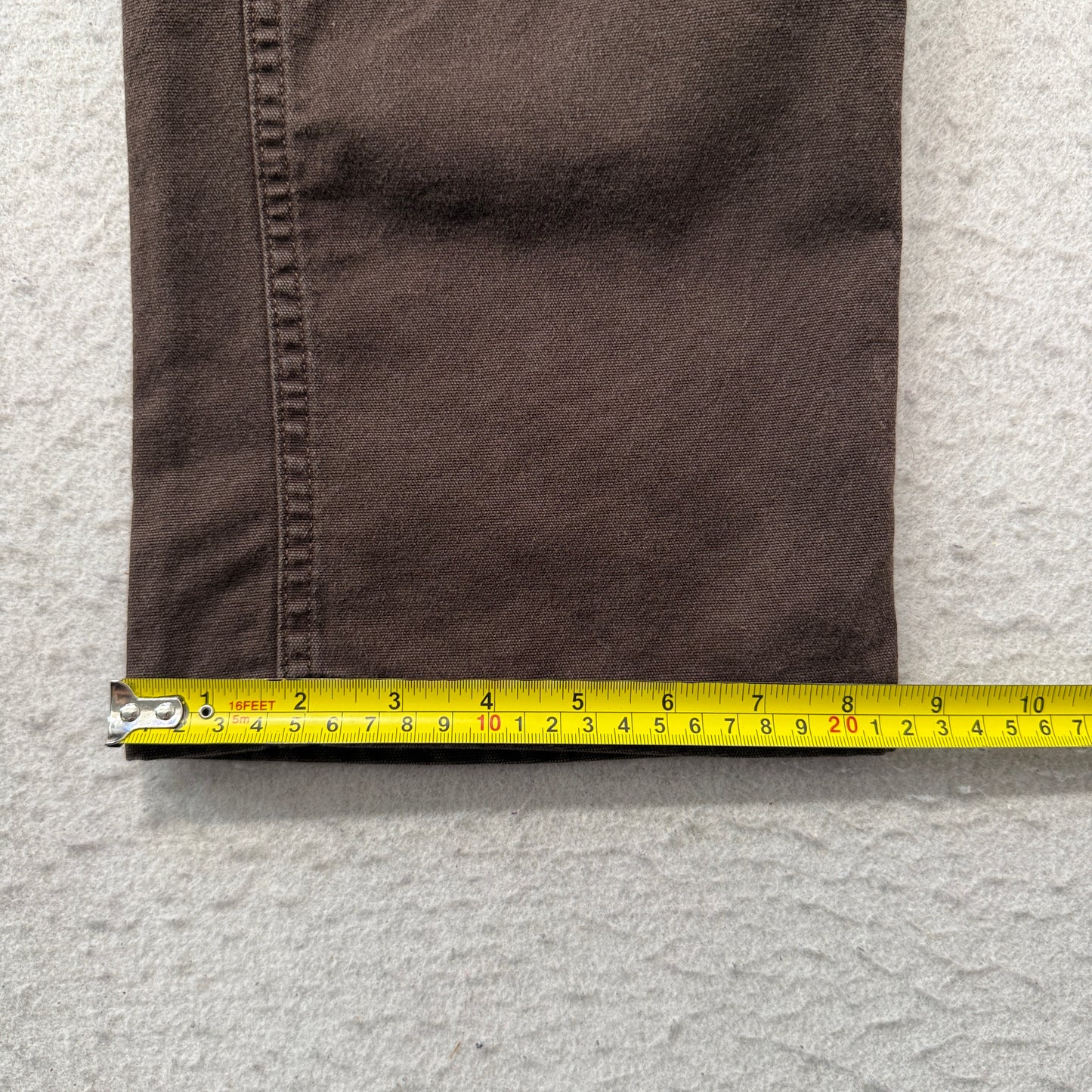 Carhartt Original Fit Men's Dark Brown Canvas Double Knee Pants Utility Size W30