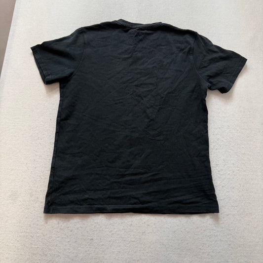 Nike Men's Jet Black Loose Fit T-Shirt Short Sleeves Crewneck Logo Print Size XL