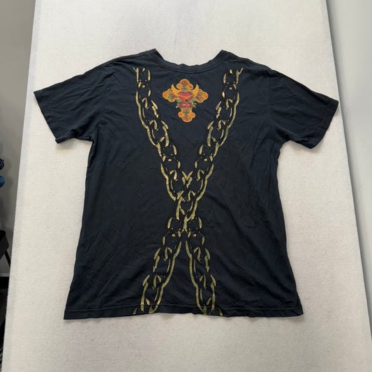 Paco Chicano Black Graphic T-Shirt Hot Sex Heart Chain Design Size XXL Made USA