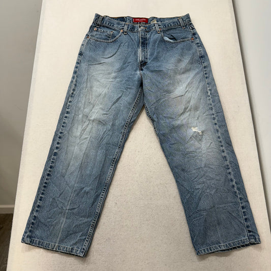 Levi's Strauss & Co. 569 Men's Faded Blue Denim Loose Straight Leg Jeans Size 38