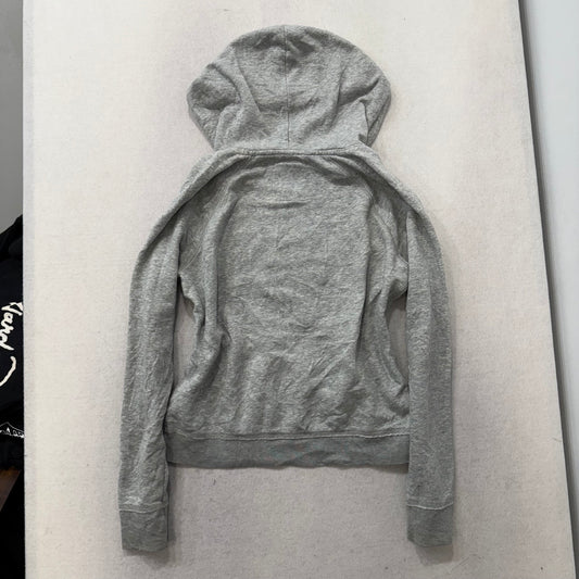 Aeropostale 87 Gray Cotton Blend Zip Up Hoodie Long Sleeves Loungewear Size L