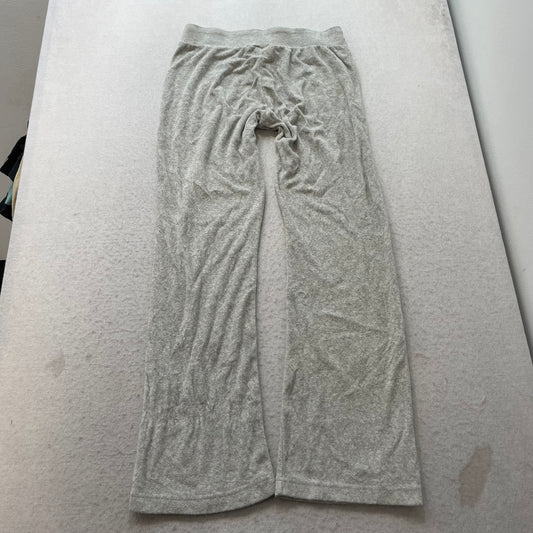 Vintage Juicy Couture Women's Heather Gray Terry Cloth Flared Track Pant Size S