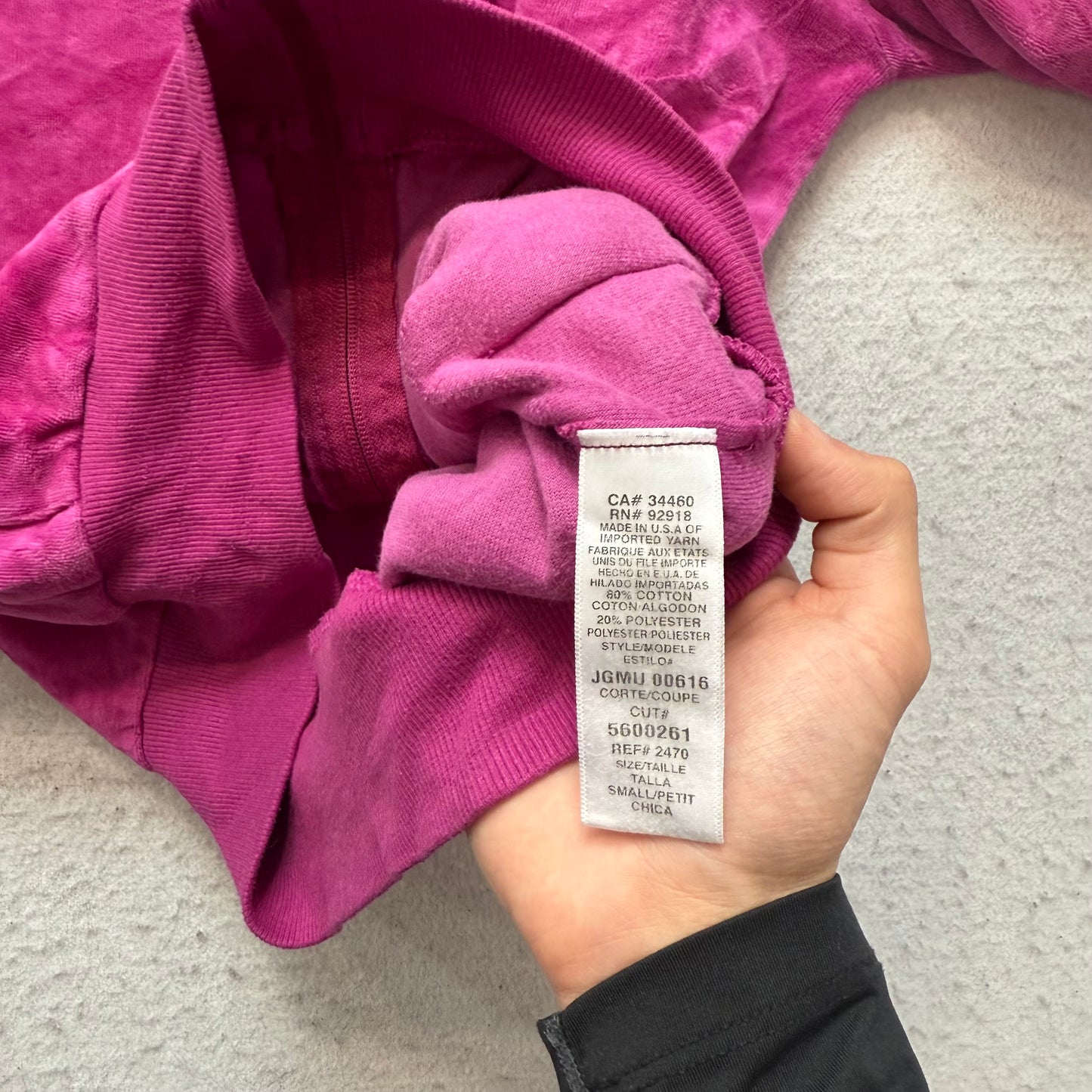 Vintage Juicy Couture Womens Rich Magenta Velour Zip-Up Hoodie Loungewear Size S