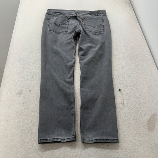 Levi's 511 Men's Grey Straight Fit Denim Jeans Pocket Classic Y2K Size 36x30