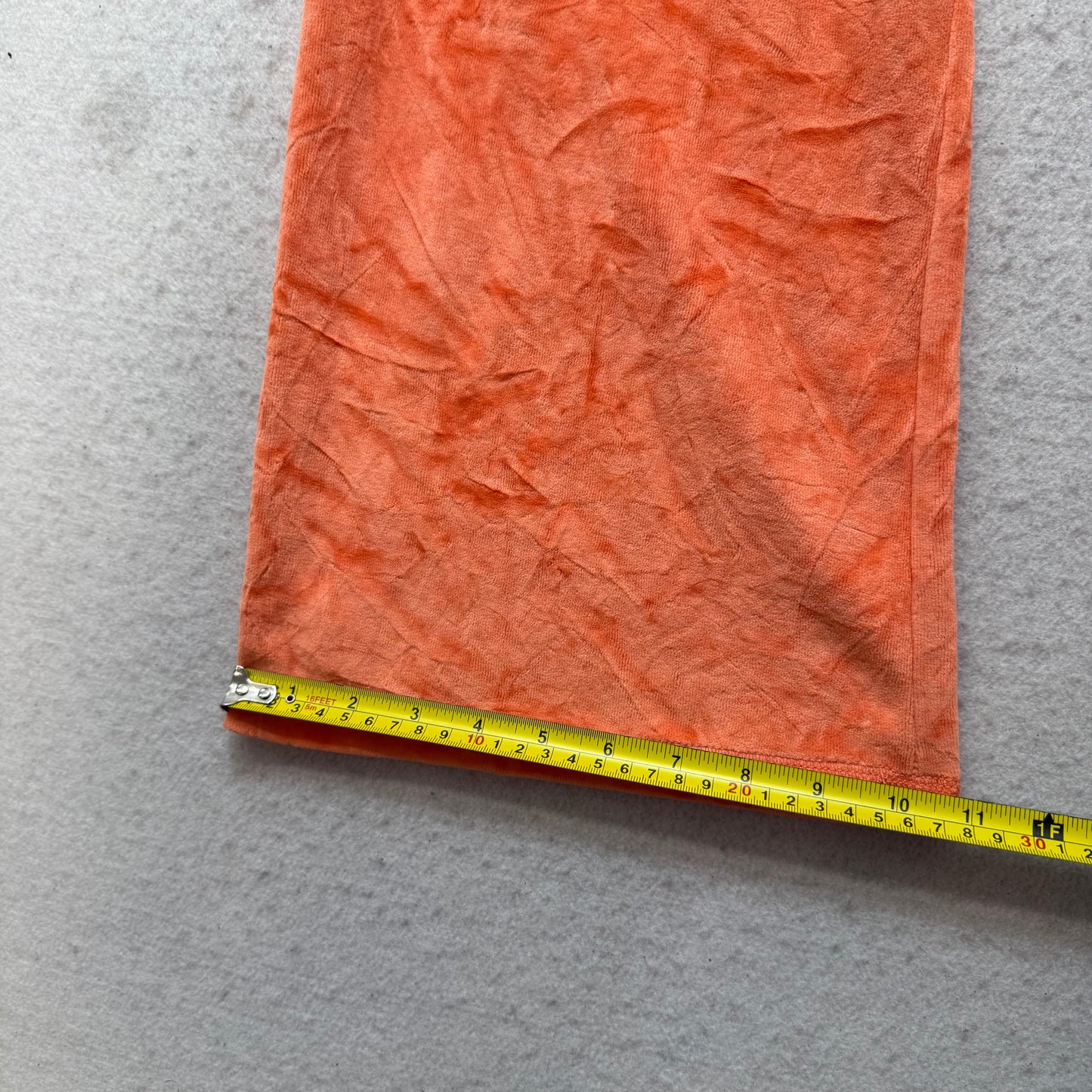 Aéropostale Women Bright Tangerine Velour Flared Track Pant Logo Y2K Size XL NWT