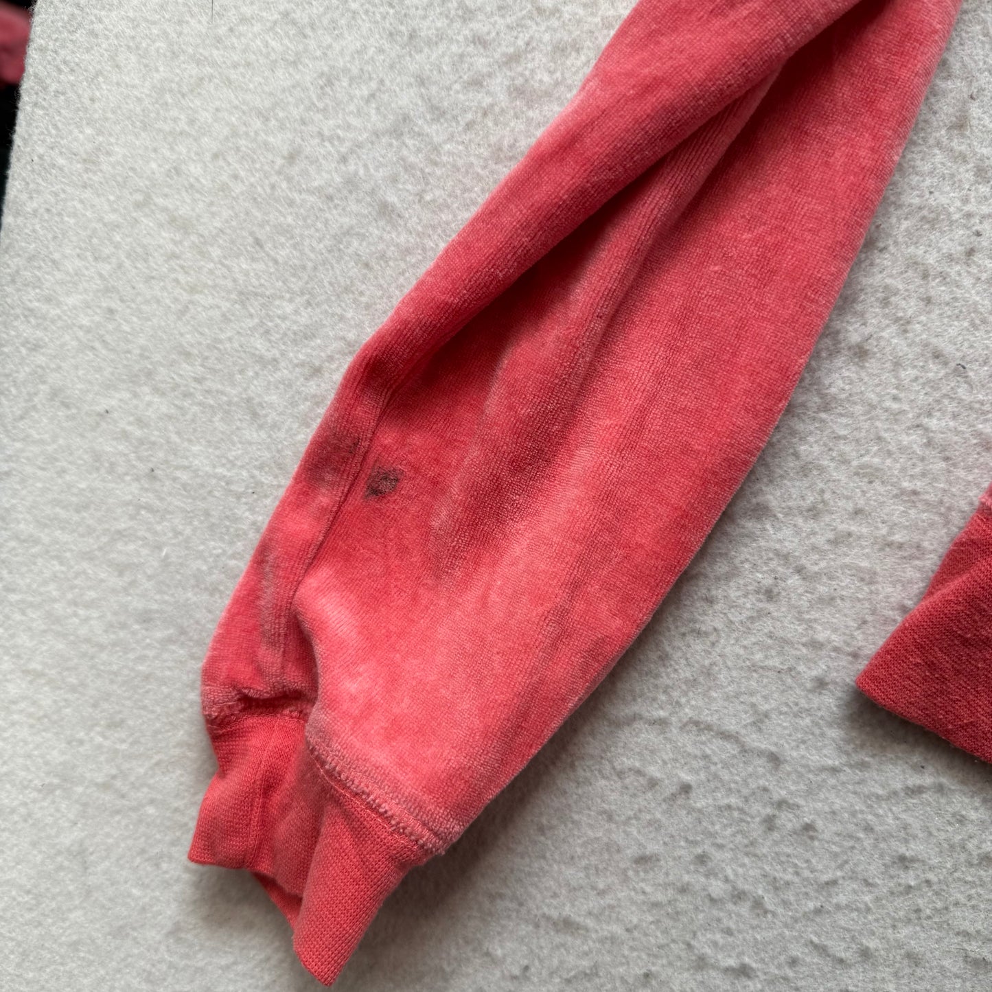Vintage Juicy Couture Scottie Dogs Womens Coral Pink Velour Zip-Up Hoodie Size S