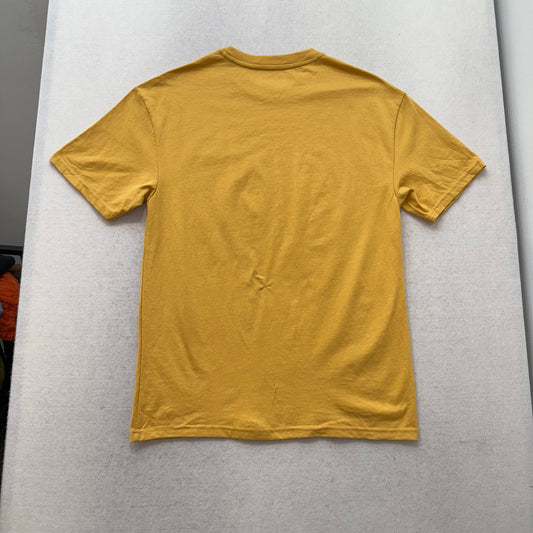 ED HARDY BLACK EMBROIDERED YELLOW TEE