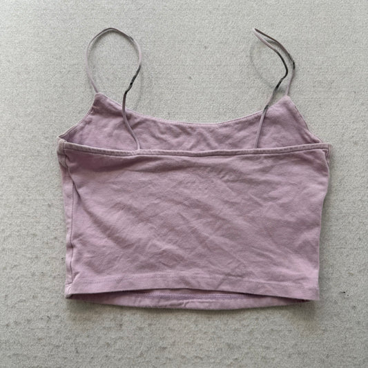 Aeropostale Seriously Soft Women Lavender Bungee Cami Top Spaghetti Strap Size S