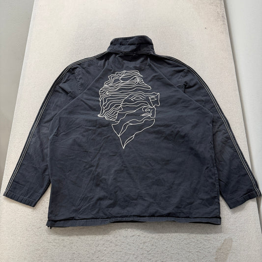 Adidas Josh Manoles Men's Navy Blue Quarter Zip Jacket Pullover Classic Size XL