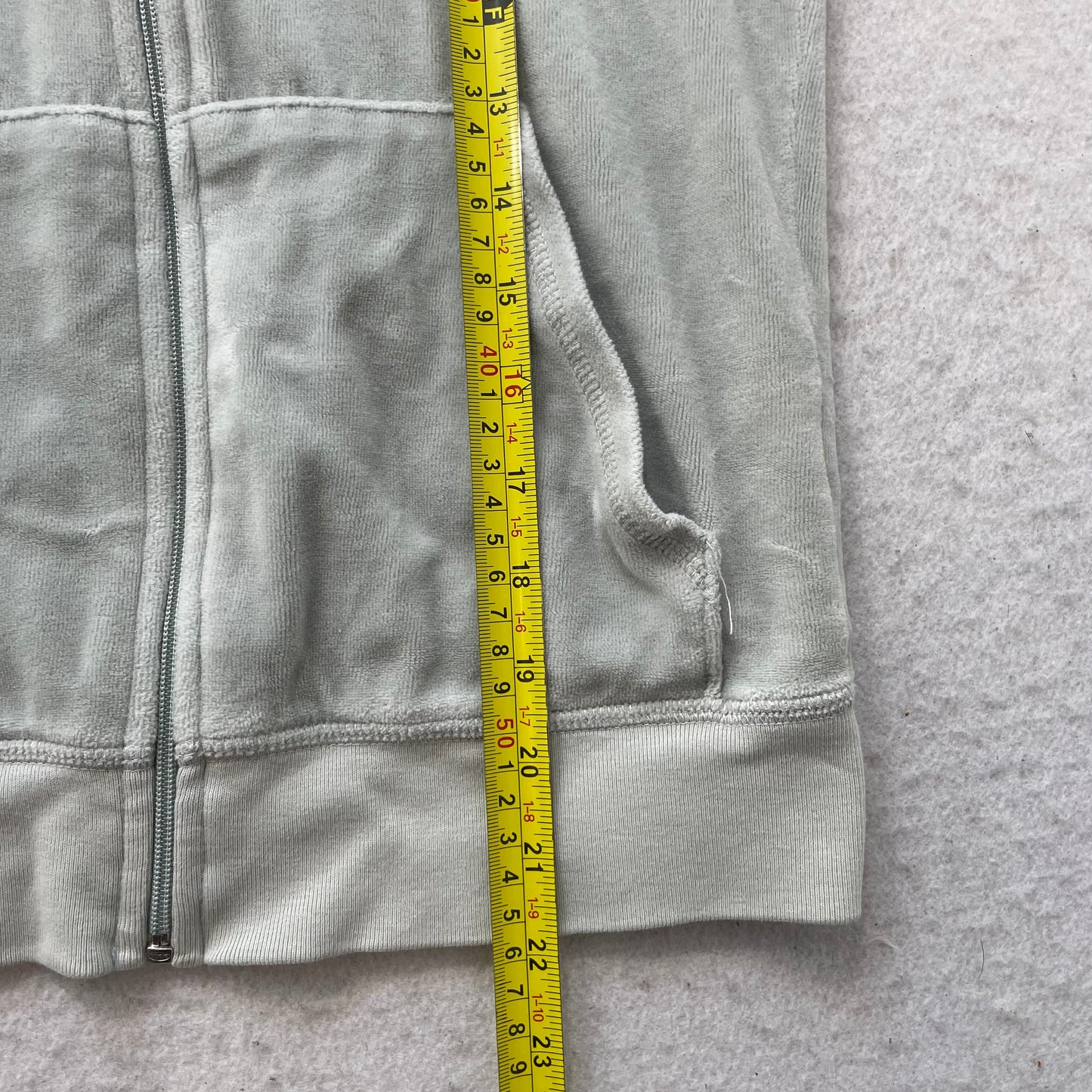 2003 Vintage Juicy Couture Women's Mint Velour Full Zip Track Jacket Y2k Size M