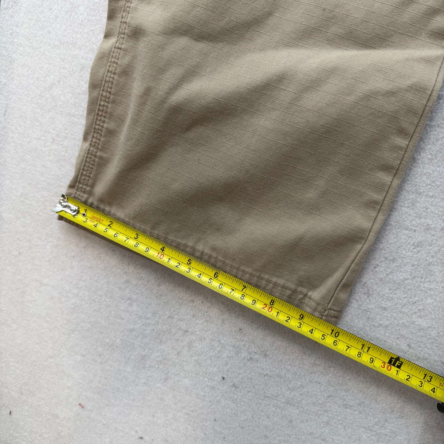 Genuine Dickies Men's Khaki Ripstop Cargo Pants Workwear Relaxed Fit Size 40