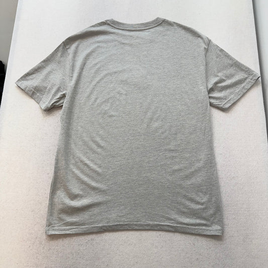 ED HARDY GOLD EMBROIDERED LOGO GRAY TEE